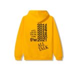 Anti Social All Talk On A Blog Gold Hoodie