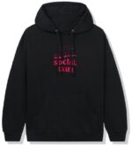 Anti Social Social Club A Fire Inside Pink Flame Hoodie – Black