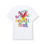 Anti Social Social Club Cancelled Rainbow Tee – White