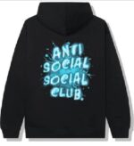 Anti Social Social Club I See Blue Splash Hoodie – Black