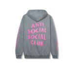 Anti Social Social Club Split Zip Hoodie Grey