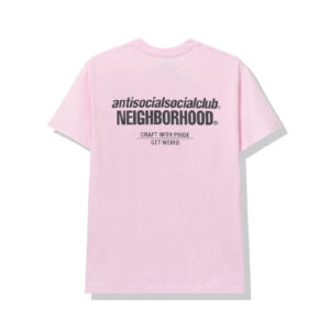 Anti Social Social Club x Neighborhood Cambered Tee – Pink