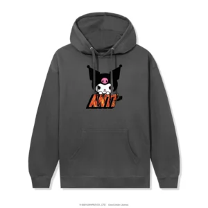 ASSC x Hello Kitty Kuromi Hoodie Charcoal friont