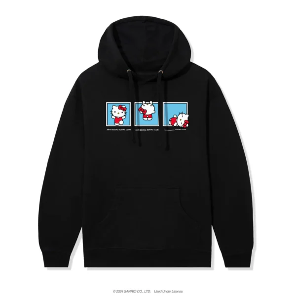 ASSC x Hello Kitty feel the same Hoodie Black