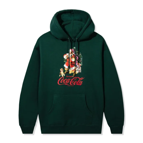 ASSC x Coca Cola Santa Social Hoodie Green