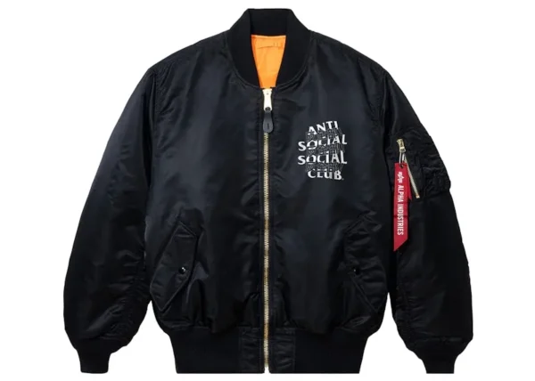 Anti Social Social Club Jacket Black