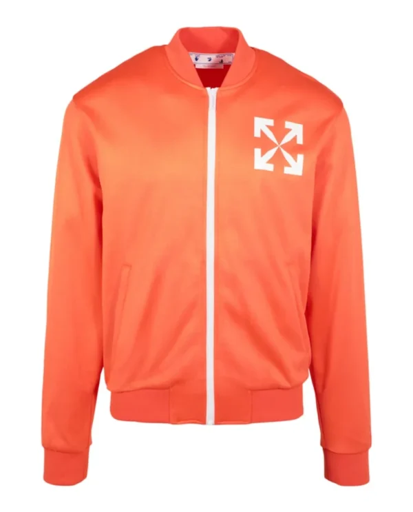 ASSC Zip Up Jacket Orange Front