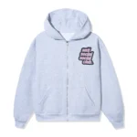 ASSC Jumbo Patch Zip Hoodie front Snow