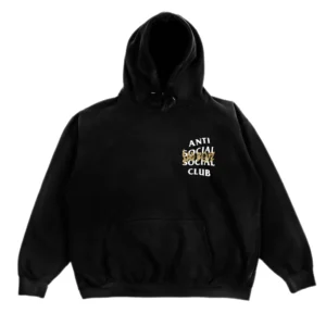 ASSC X Sadboyz gold hoodie black front