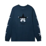 ASSC anxiety star Long Sleeve front petrol color