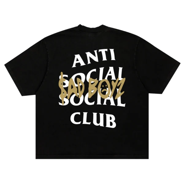 ASSC x sadboyz gold tee back