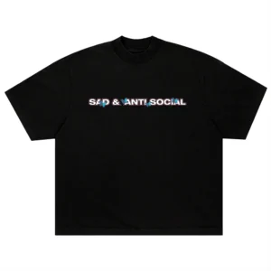 ASSC x sadboyz sad and antisocial tee front