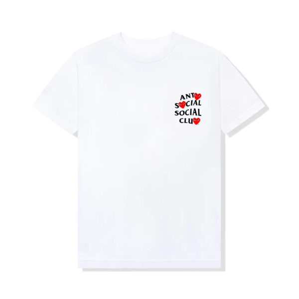 assc x comme des garcons tee white front