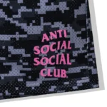 ASSC Pixel Camo Shorts Black logo