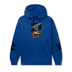 ASSC x WWE American Nightmare Hoodie Royal back