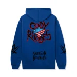 ASSC x WWE American Nightmare Hoodie Royal back