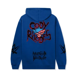 ASSC x WWE American Nightmare Hoodie Royal back