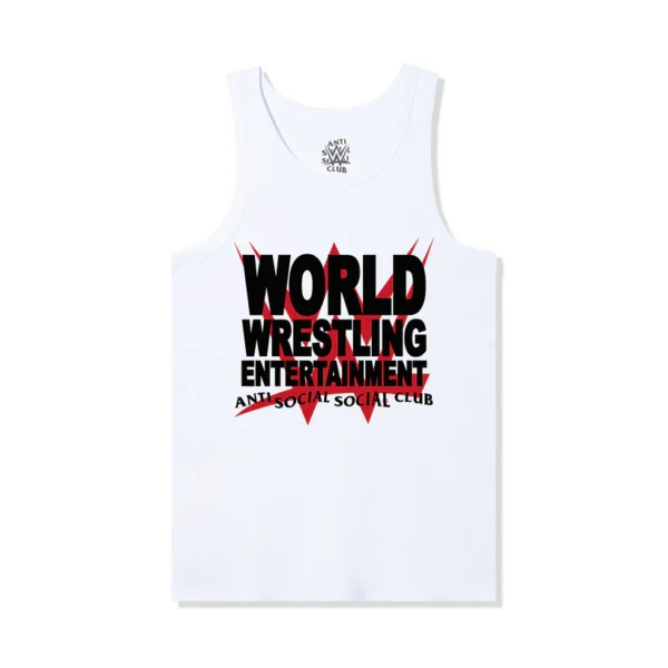 ASSC x WWE Championship Rib Knit Tank Top White