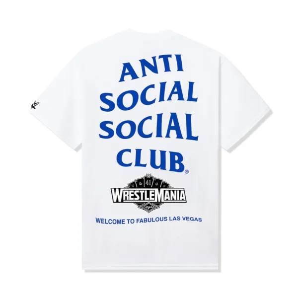 ASSC x WWE Wrestlemania LV Tee White Back