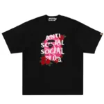 BAPE X ASSC TEE #1 M Black Front