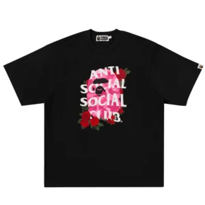 BAPE X ASSC TEE #1 M Black Front