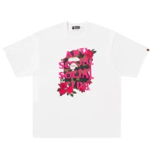 BAPE X ASSC TEE #1 M White Front