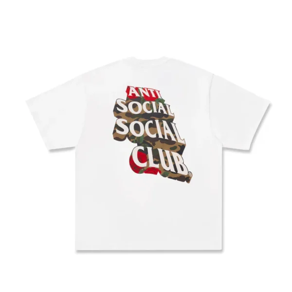BAPE X ASSC TEE #2 M White Back