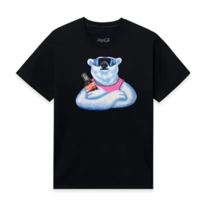 ASSC x Coca Cola Polar Ice Tee front - Black
