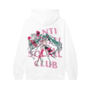 ASSC x Goodsmile Racing Virtual Echo Hatsune Miku Hoodie White Back