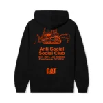 ASSC X CAT Company Hoodie Black back