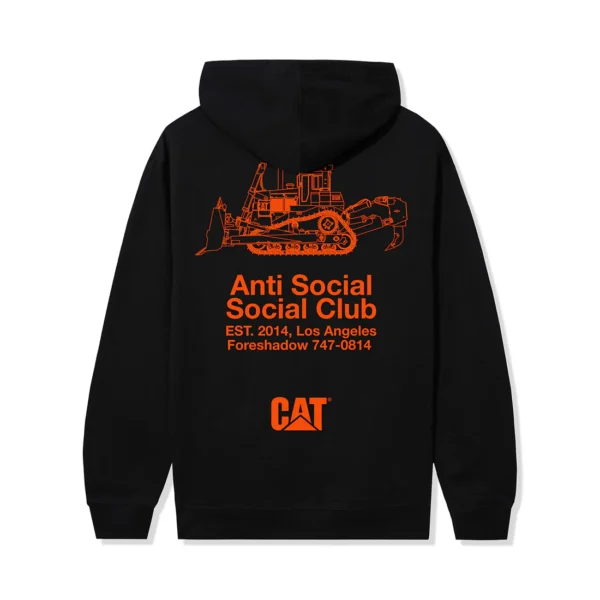 ASSC X CAT Company Hoodie Black back