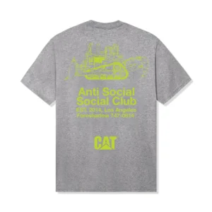 ASSC X CAT Company Tee back Ath Heather