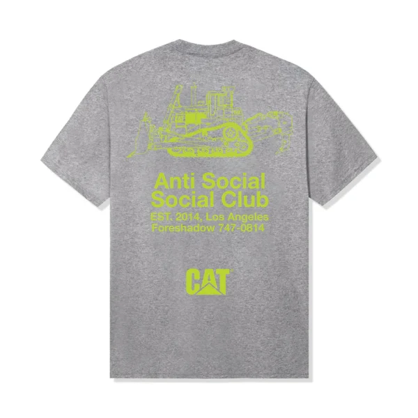ASSC X CAT Company Tee back Ath Heather