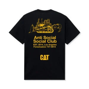 ASSC X CAT Company Tee back black