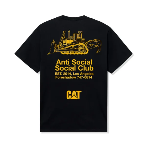ASSC X CAT Company Tee back black