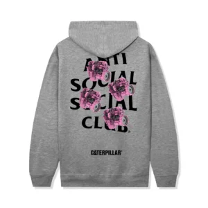 ASSC X CAT Diesel Hoodie Ath Heather Back