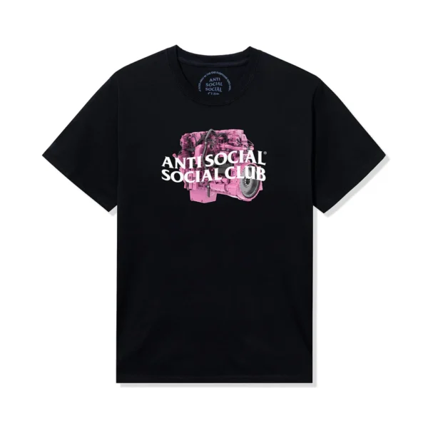ASSC X CAT Diesel Tee front black