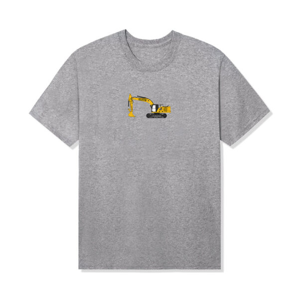 ASSC X CAT Excavator Tee front Ath Heather
