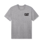 Premium CAT Rock Tee front Ath Heather