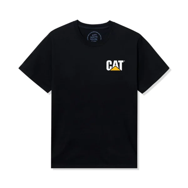 premium CAT Rock Tee front black