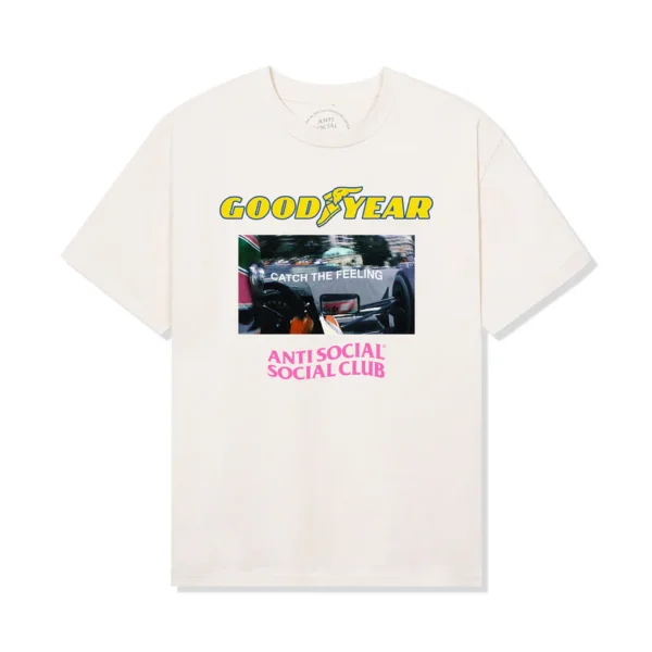 ASSC X Goodyear Catch The Feeling Tee front natural