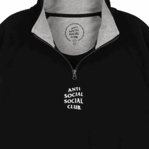 ASSC KR Half Zip-up Sweatshirt neck