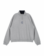 ASSC KR Half Zip-up Sweatshirt grey front01