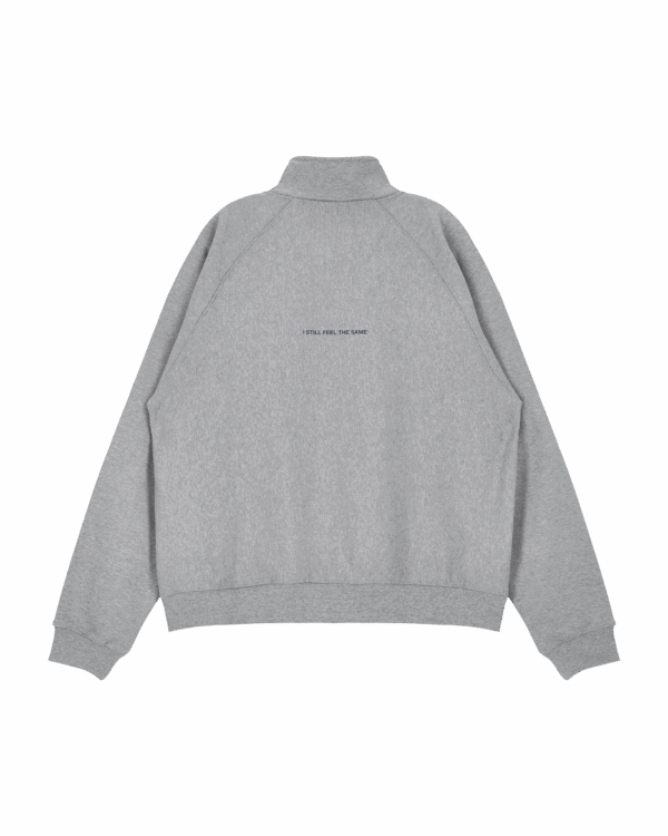 ASSC KR Half Zip-up Sweatshirt grey back