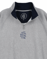 ASSC KR Half Zip-up Sweatshirt grey front